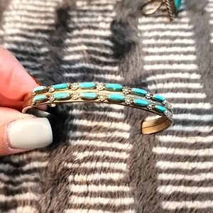 Vintage Sterling silver and turquoise bracelet